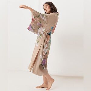 SPELL GYPSY WATERFALL MAXI KIMONO TAUPE
